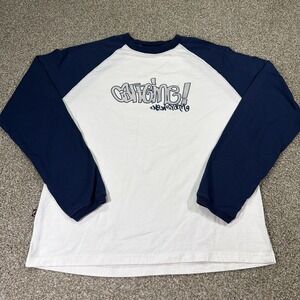 Vtg Y2K Caffeine Records New York Logo Skate Hip Hop Rave Style L/XL